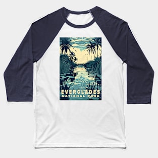 Everglades National Park Vintage Travel  Poster Baseball T-Shirt